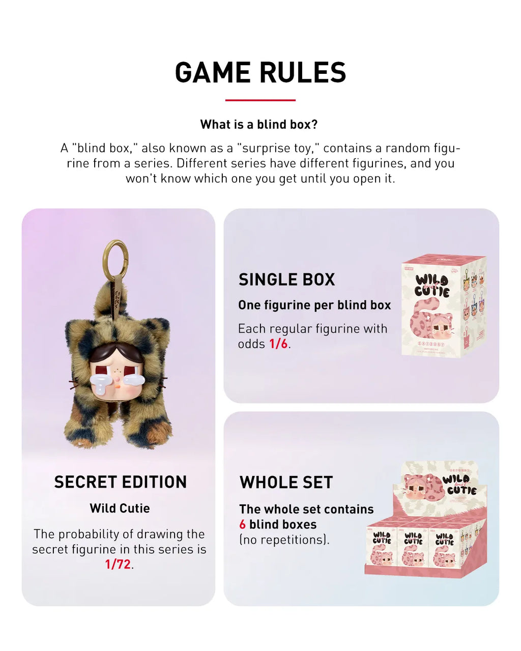 CRYBABY Wild But Cutie Series Key Chain Blind Box (Single Box)